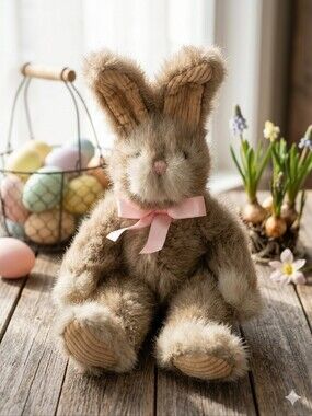 Vintage Russ Berrie Hopscotch Plush Easter Bunny Rabbit Toy